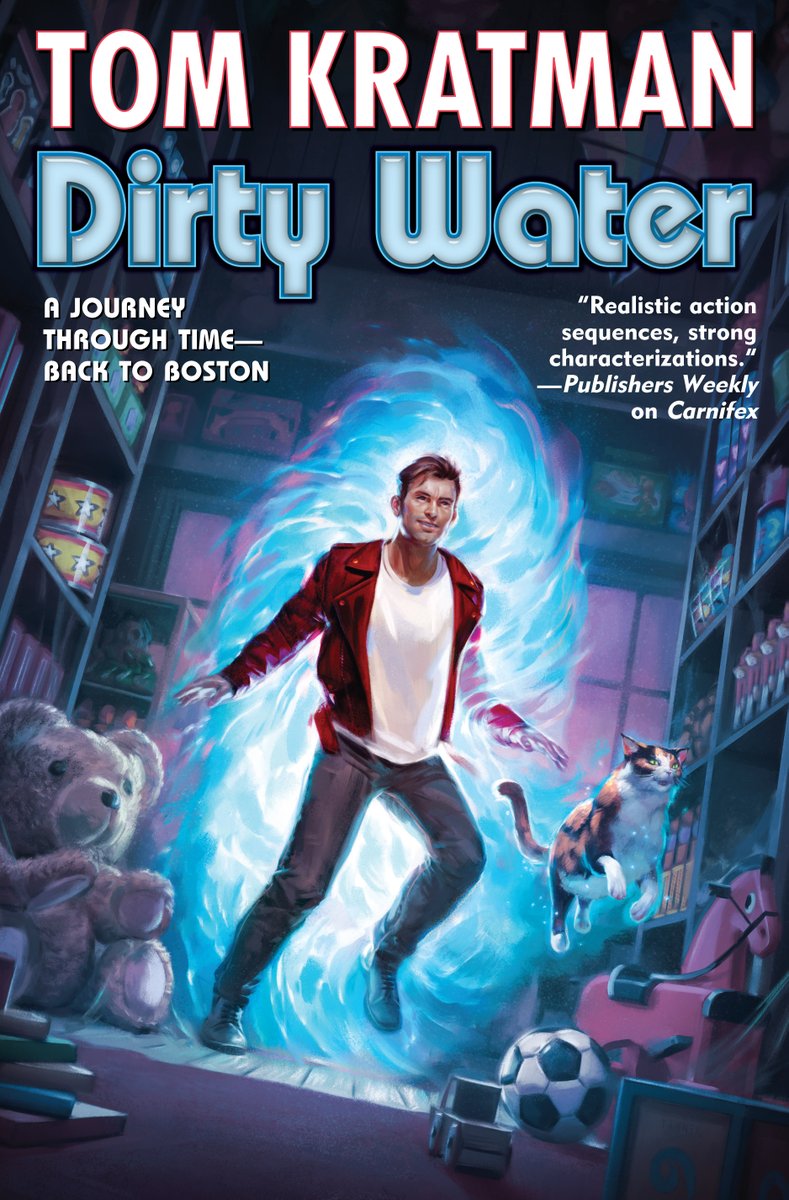 With the eARC of <a href="/TKratman/">Tom Kratman</a>'s latest time traveling novel dropping this morning (FOR THE ETERNAL GLORY OF ROME), we decided for #WeReadWednesday that we were going to revisit "DIRTY WATER," his 2023 novel about time travel, the city of Boston, and one very special calico cat.

A
