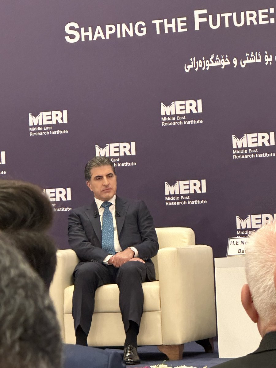diyar_meer's tweet photo. President Nechirvan Barzani takes part in the MERI Forum 2025, emphasizing dialogue, cooperation, and progress for a peaceful and prosperous future.#nechirvanbarzani #Meri2025 #kurdistan https://t.co/9qPT65xXQj