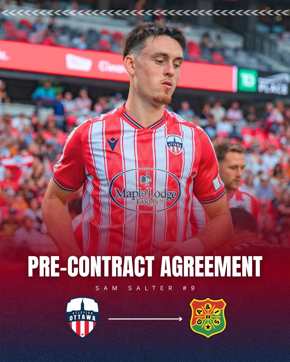 Atlético striker Sam Salter signs pre-contract agreement with GAIS 🇨🇦➡️🇸🇪

Salter will remain with Atleti until the end of the 2025 Canadian Premier League season.