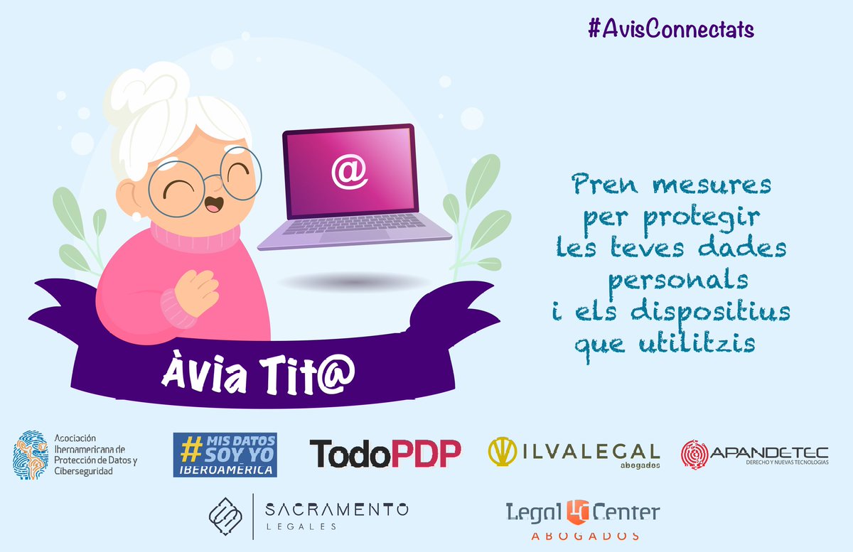 ⚠️ ¡Ojo!
Un teléfono sin protección puede abrir la puerta a tus datos personales.
#AbuelitaTita te invita a tomar medidas para proteger tu información y tus dispositivos.
¡No bajes la guardia en el mundo digital! 💻🔐
#AbuelitosConectados #ProtecciónDeDatos