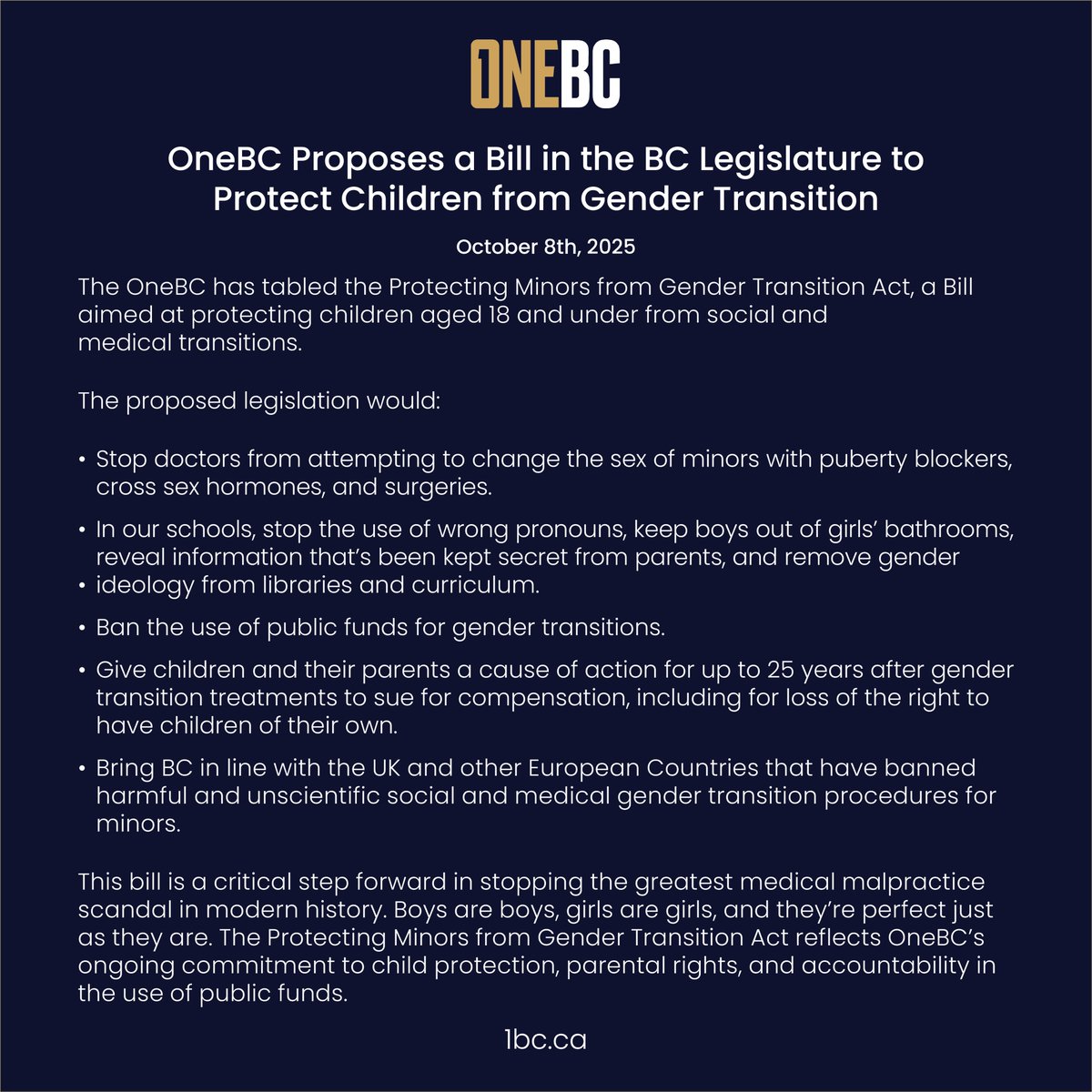 Dallas_Brodie's tweet image. Today we are proposing a bill to protect children from gender transition.