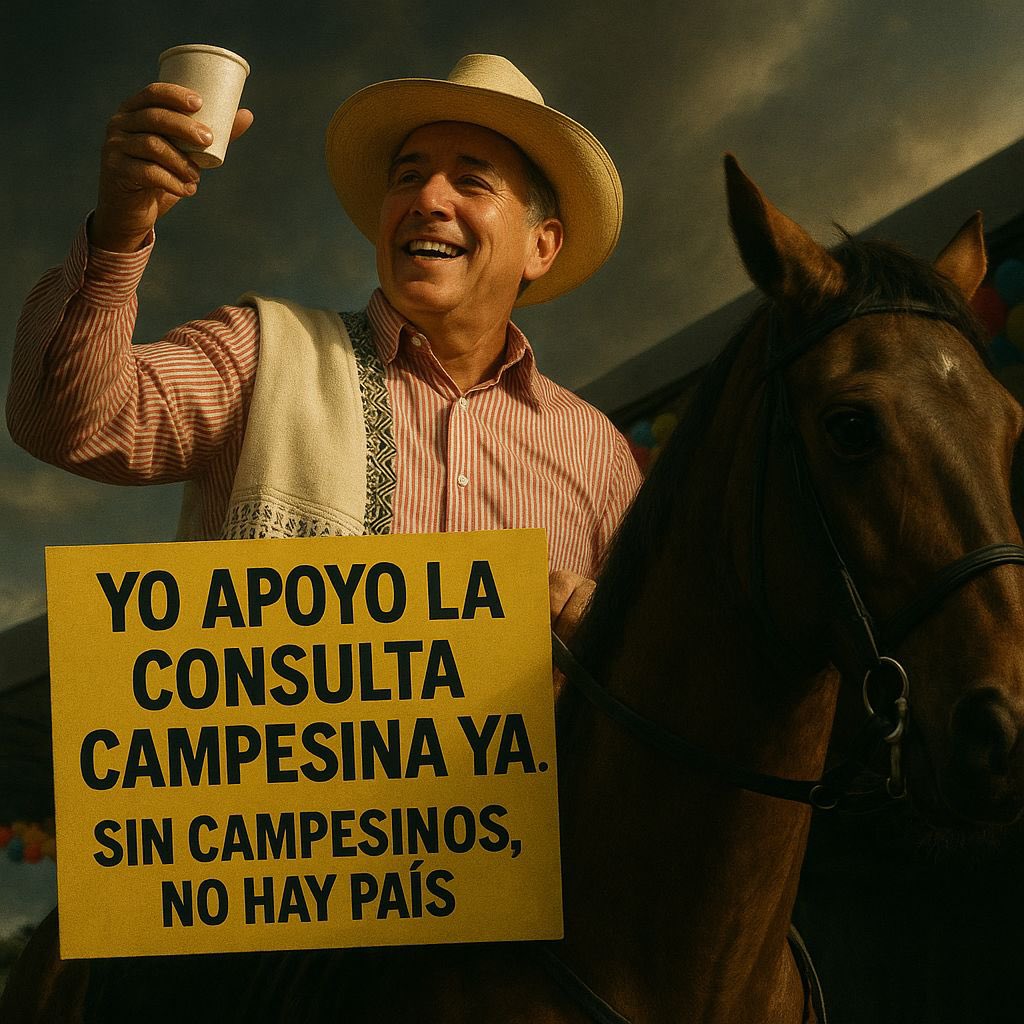 Juntos defendamos la tierra y la vida, para que Colombia siga alimentándose y llenándose de prosperidad.

Nuestra voz nace en la tierra, pero necesita tu eco en las calles, firma, comparte y súmate al cambio con la #ConsultaCampesinaYa.