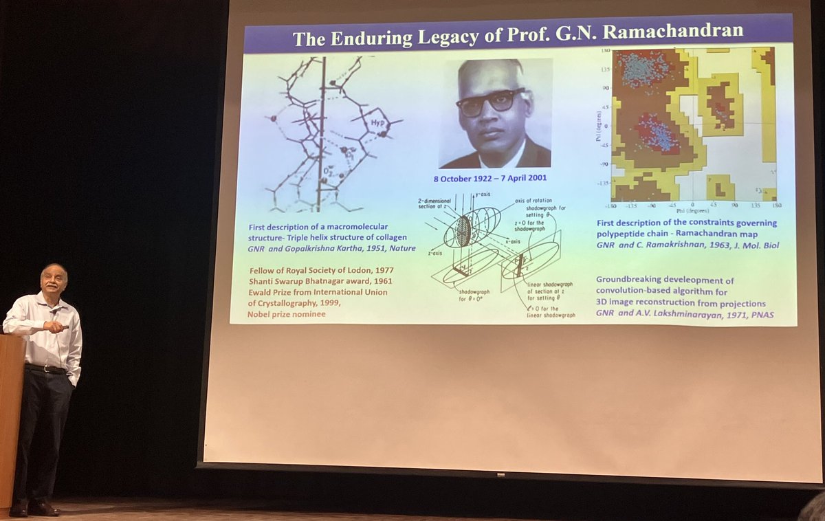 Prof. BVV Prasad, a DST-VAIBHAV fellow, gave an engaging talk on the "molecular choreography of viral proteins" on the occasion of birth anniversary of a genius scientist Prof. G N Ramachandran. Thank you <a href="/Icosahedral16/">Manidipa Banerjee</a> lab for hosting.
<a href="/iitdelhi/">IIT Delhi</a> <a href="/sathi_iitdelhi/">SATHI IITDelhi</a> <a href="/TSB_Ashoka/">Trivedi School of BioSciences, Ashoka University</a>