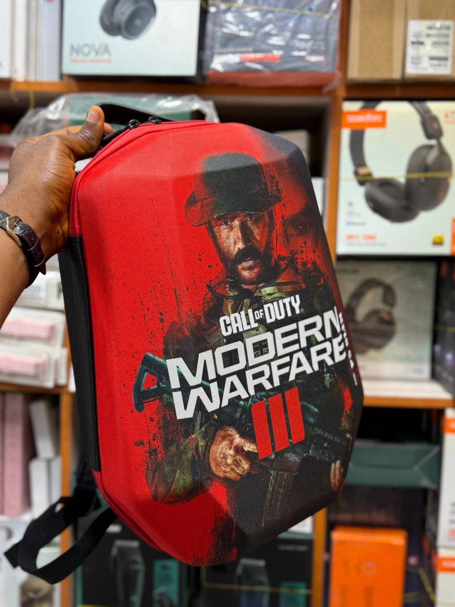 ab2play's tweet photo. 🚨 PS5 Slim Bags in Lagos! 🔥
•  Red Call of Duty MW3 stealth
•  Blue Sonic Superstars zap
•  Rugged white camo Only 30k NGN, fits console + gear. DM fast—limited stock! #PS5Lagos #GamingGear #NaijaDeals #COD https://t.co/WnDbpFwWjh