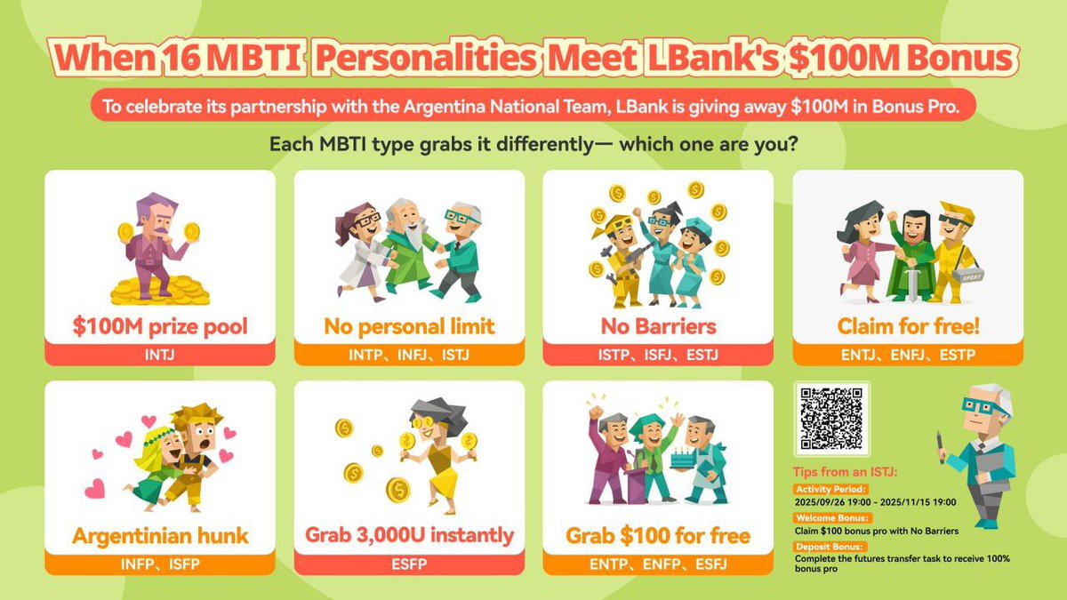 amadingozi11's tweet photo. ๐ฐ Claim Your $100 Bonus Instantly!
LBank has partnered with the #ArgentinaNationalTeam ๐ฆ๐ท to initiate an extensive $100M giveaway.
There are no restrictions. No limitations.
Simply claim and win! โก
#LBank #BonusPro #CryptoRewards
#EyesOnMe #LBank10Years @LBank_Exchange https://t.co/U58dIbdWP4