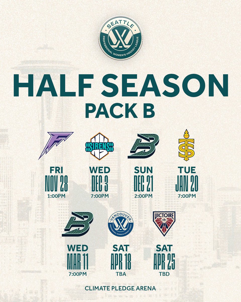 Full send on half the season with our new ticket packs! 🤩

Secure your front row seat to a historic season today 👉 bit.ly/3IWn2Y0