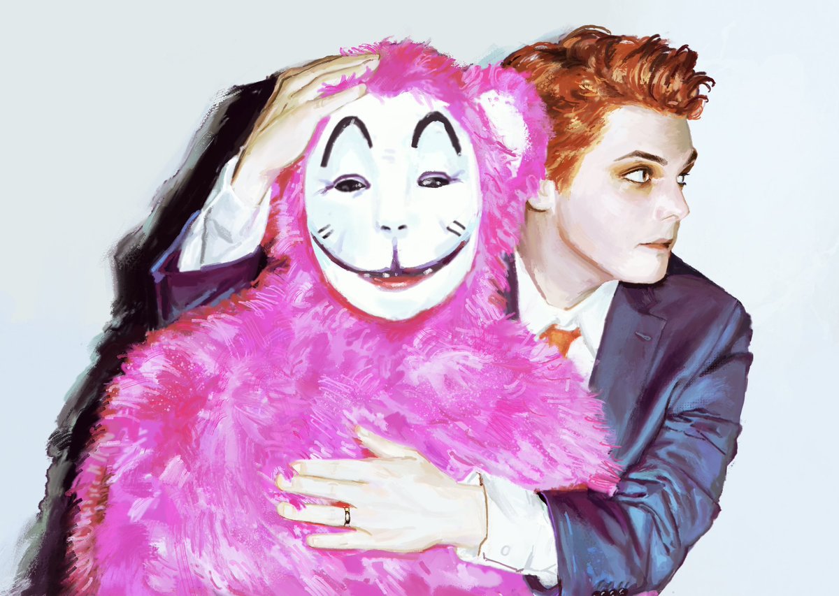 손 그리기 귀찮아서 반년 동안 미완성인 채로 두다가 
이제야 올림 #gerardway #mcr