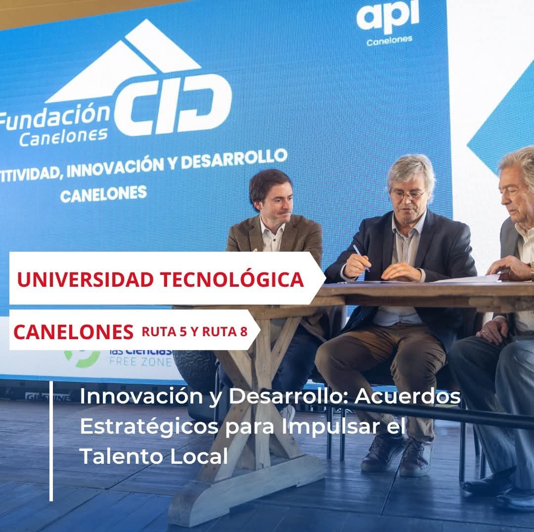 Se firmó un Convenio  entre la Universidad Tecnológica y la Fundación para la Innovación, la Competitividad y el Desarrollo para instalar una sede en Canelones
Se proyecta generar dos nodos, uno en el eje de ruta n.° 5 y otro en el de n.° 8