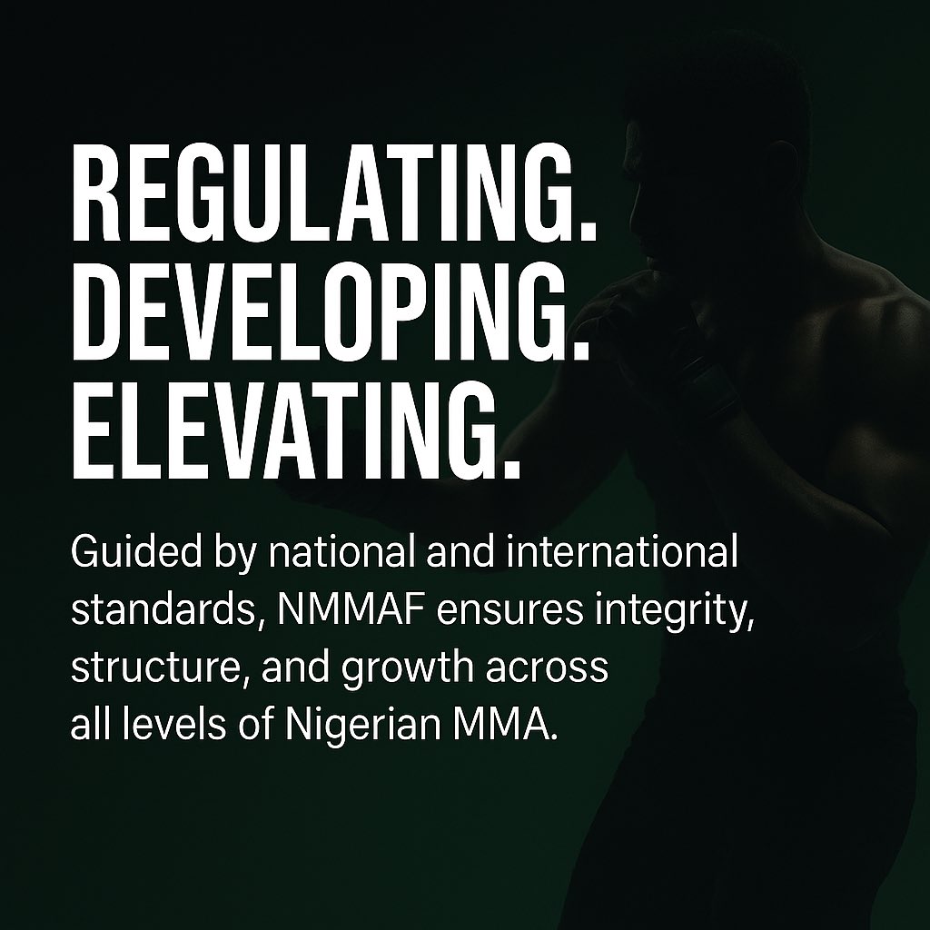 NMMAFed's tweet image. NMMAF is empowering athletes, certifying officials, supporting promoters, and building bridges for global organizations to engage and invest in Nigeria.
A new era of structure, opportunity, and growth has begun. 🇳🇬
#TeamNigeria #SportsDevelopment #IMMAF