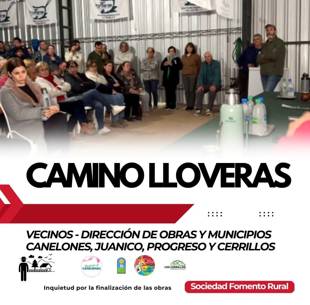 🔴 𝗖𝗔𝗠𝗜𝗡𝗢 𝗟𝗟𝗢𝗩𝗘𝗥𝗔𝗦
👉 𝗣𝘂𝗲𝘀𝘁𝗮 𝗮 𝗣𝘂𝗻𝘁𝗼 𝗱𝗲 𝗹𝗮𝘀 𝗢𝗯𝗿𝗮𝘀

La Comisión Rural Sin Fronteras, junto a vecinos de Camino Lloveras, recibió a los alcaldes de Canelones, Juanicó, Progreso y Los Cerrillos, junto a la Dirección de Obras de la Intendencia
