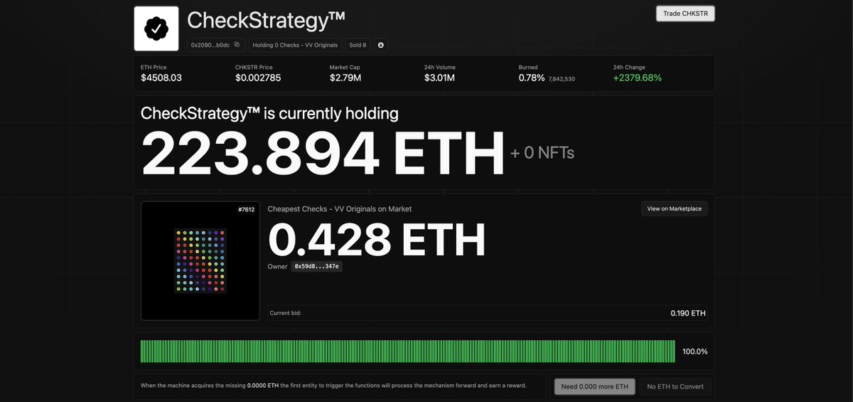 Well well well!! <a href="/jackbutcher/">jack</a> has done it again! 

<a href="/token_works/">TokenWorks™</a> just completely changed its buying mechanics for <a href="/checksvv/">Checks</a>  — and it's a game changer! 

👎 No more fast flips
🚫 No more instant 100 ETH floor sweeps
🔥 No more pump 'n dumps

Now, every buy resets the allowance by
