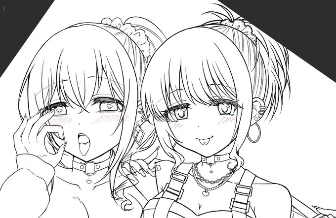 線画終わりませんでした 明日～～～～～～～～ 