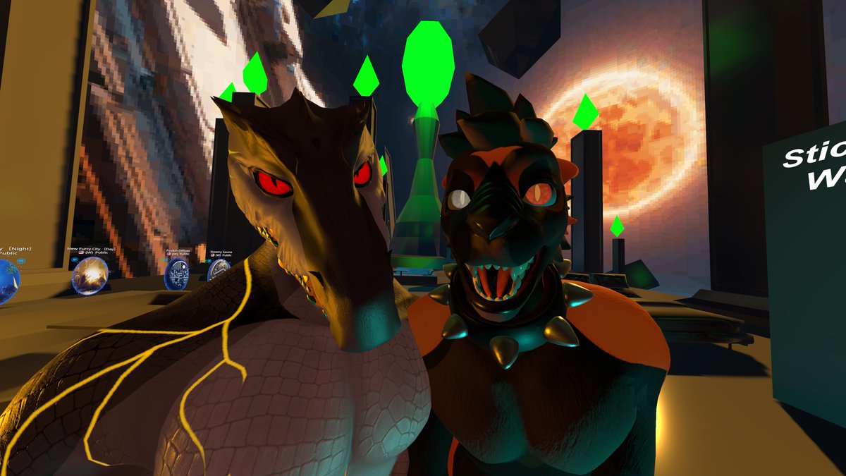 Old but goofey ahh pic with <a href="/nadaro_obj/">Nada</a> 

#VRChat #crocodile