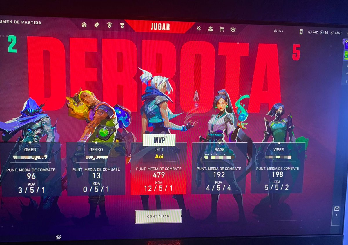 1Takemeawayy's tweet photo. Que no se pierda la racha de ser MVP solo cuando pierdo (,,>﹏<,,) https://t.co/gWKSpgx7JV