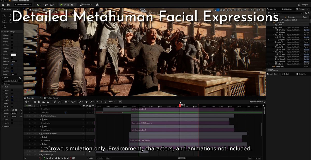 Populating massive scenes with realistic animated crowds has always been a demanding task in Unreal Engine, especially when performance becomes a  bottleneck, but there's a solution 👉🏻 jettelly.com/blog/simulate-…

#unrealengine