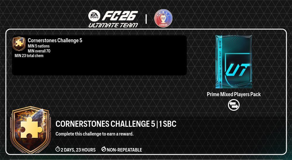 🚨🚨— "  " توفر تحدي حجر الأساس الخامس  الان وينباع ✅ 

▫️يعطي 12 لاعب ، 4 ذهبي 4 برونز 4 سلفر ✅✅