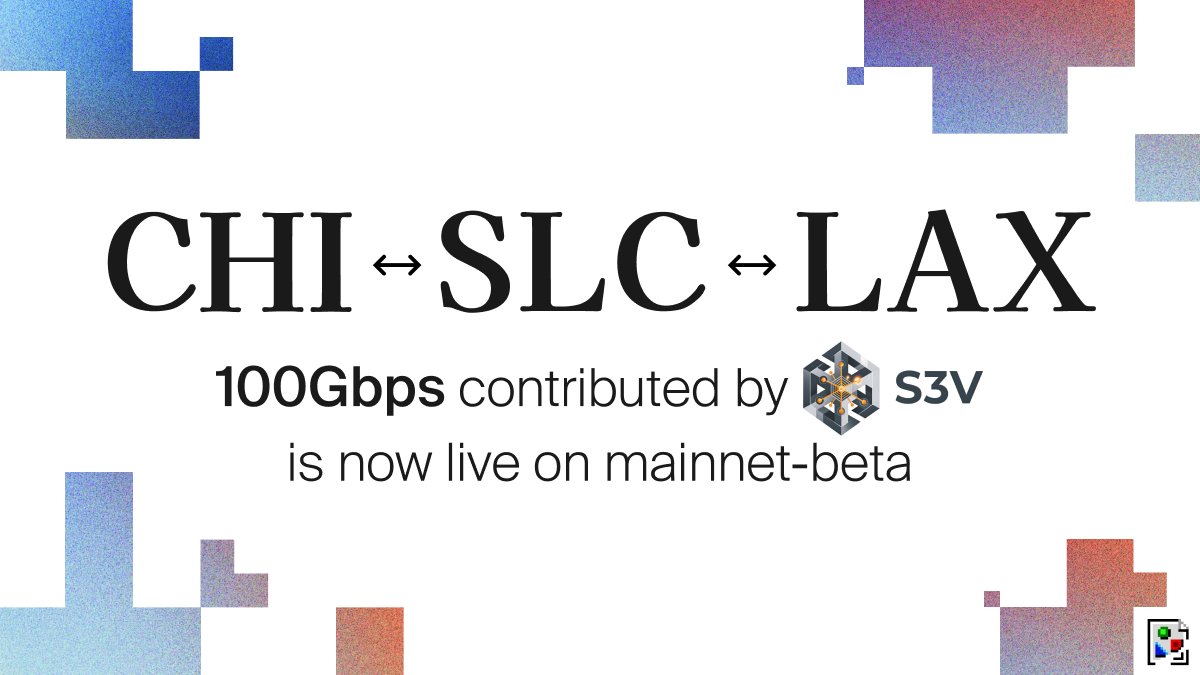DoubleZero 네트워크 확장 발표 — CHI에서 SLC, SLC에서 LAX 경로 포함