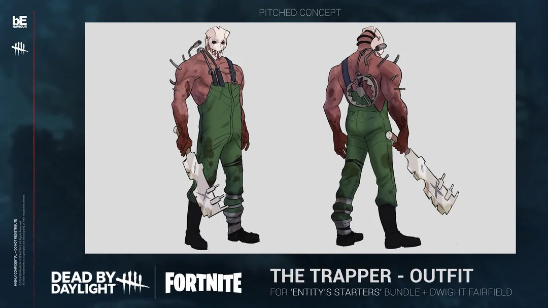 FNBRintel's tweet photo. DBD Pitched a collab to Fortnite in 2024 however epic rejected them 💔(via @FleytaFley) 

Here's the concepts: https://t.co/feeBA1njDn