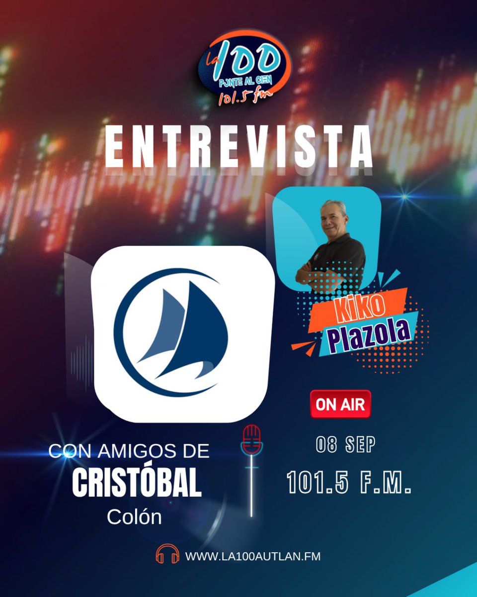 la100autlan's tweet photo. Entrevista sobre el concierto de Playa Limbo https://t.co/D2lWSWlFVy