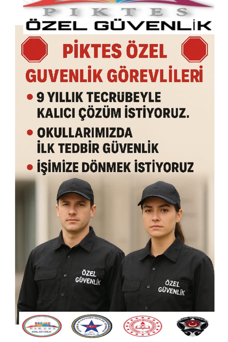 <a href="/tv100/">TV100</a> <a href="/cansucananozgen/">Cansu Canan Özgen</a> #Piktes
<a href="/Yusuf__Tekin/">Yusuf Tekin</a>
👉OKULLARDA 9 YILLIK TECRÜBE İLE 
🚨PİKTES ÖZEL GÜVENLİK      GÖREVLİLERİNE
(ÇALIŞAN VE ÇIKARILAN )
 TECRUBELİ EMEKÇİLERE 
👉 ŞUBATTAKİ ALIMLARDA  ÖNCELİK VERİLSİN 

📌TÜM OKULLAR
📌 GÜVENDE OLSUN

👉OKULLARIMIZ GÜVENDE OLMAZSA GELECEĞİMİZ OLMAZ...