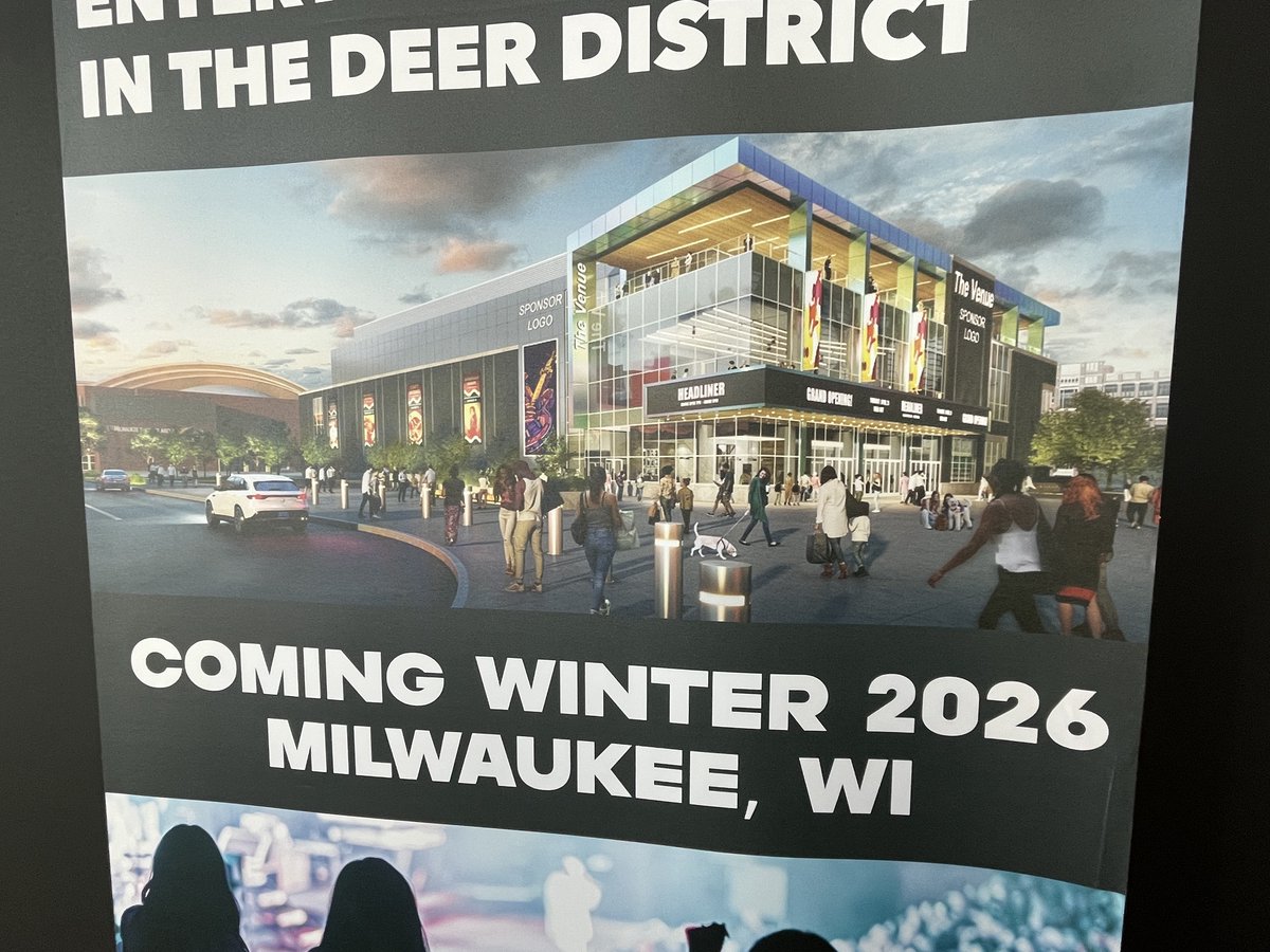 👀¡PRÓXIMAMENTE! Amantes de la música, ¡Escuchen! En tan solo unos meses, Deer District será el hogar de la nueva sede de Milwaukee - Landmark Credit Union Live.. 🎶