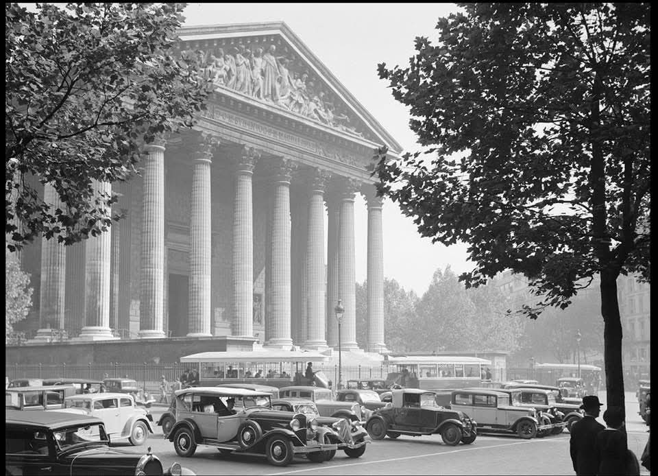Place de la Madeleine. 
Années 1930. Paris