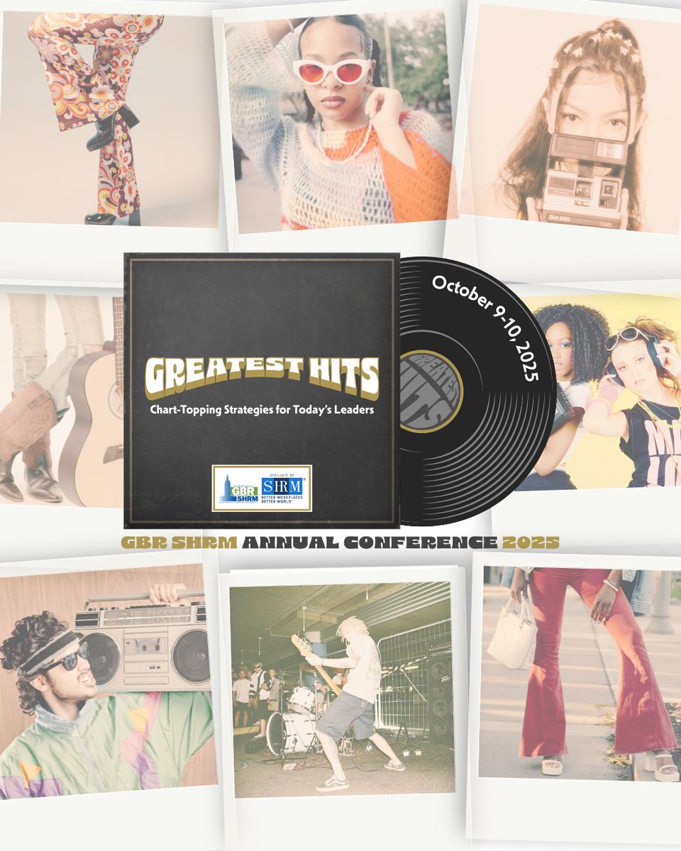We’re excited to rock out with you at this week’s Conference! Don’t forget:
· Review the agenda &amp; pick your sessions
· Plan your favorite music genre or era outfit
· Come ready to learn &amp; network
See you there! buff.ly/9DCri8w #GreatestHits2025 #HRProfessionals #SHRM