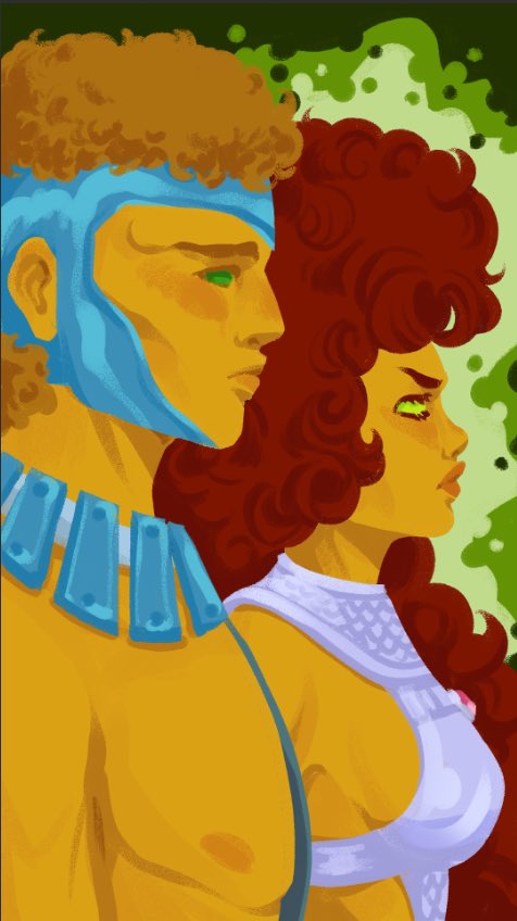 Potentially the only piece of Prince Karras fanart on the internet (?)… he needs more content 🥴 #starfire #newteentitans