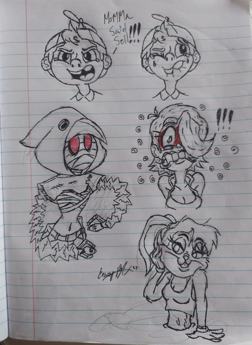 September Security Doodles 5
Doodles I did during my breaks for security. Also featuring <a href="/Melody4Domino/">Domino</a> character
©CrazyBA

#art #artwork #drawing #illustration #ArtistOnTwitter #sketch #doodle #artmoots #traditionalart #イラスト #inkart  #fanart #lolabunny #looneytunes