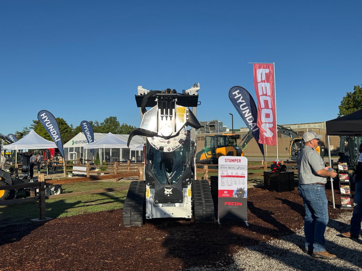 Feconllc's tweet photo. It’s Day 2 at the Utility Expo, and the sun is shining! 

If you’re near Louisville, KY, don’t miss out! Stop by booth K341 and explore our cutting-edge land-clearing and mulching solutions, designed to tackle any challenge head-on!

#Fecon #UtilityExpo #Mulchers #LandClearing https://t.co/imgSTRbZv3