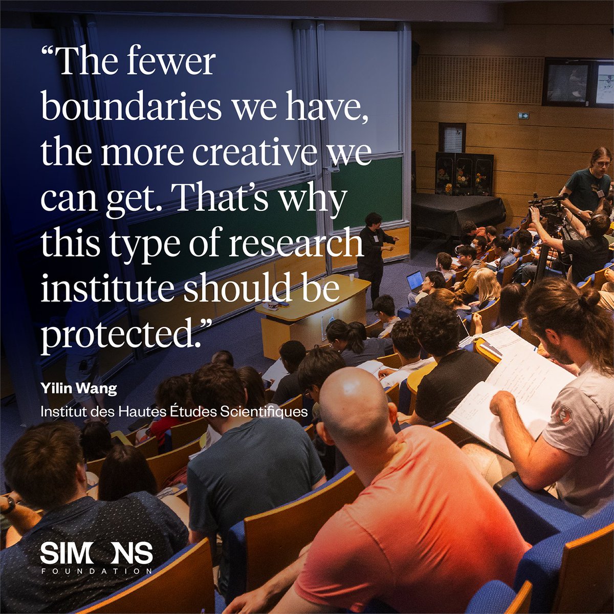 SimonsFdn's tweet image. The @Institut_IHES brings together mathematicians and theoretical physicists to collaborate on complex research problems. Read more about the Simons Foundation&apos;s support of IHES in our 2024 annual report: annualreports.simonsfoundation.org/2024/frances-i… #science #math #physics