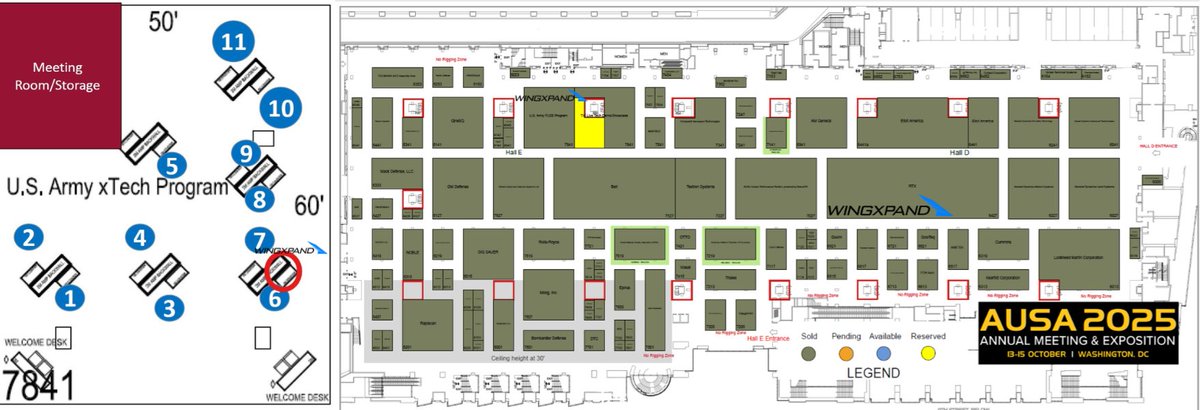 We’re heading to #AUSA2025 with a BIG reveal! 🇺🇸

📍Find WingXpand at <a href="/RTX_News/">RTX</a>  Booth #6427 to see our U.S.-built backpackable smart planes in action.

🎯 Wed: Catch us @xTechSearch &amp; the <a href="/USArmy/">U.S. Army</a> FUZE Program Booth #7841, Table 6 — showcasing AI threat detection &amp; rapid response