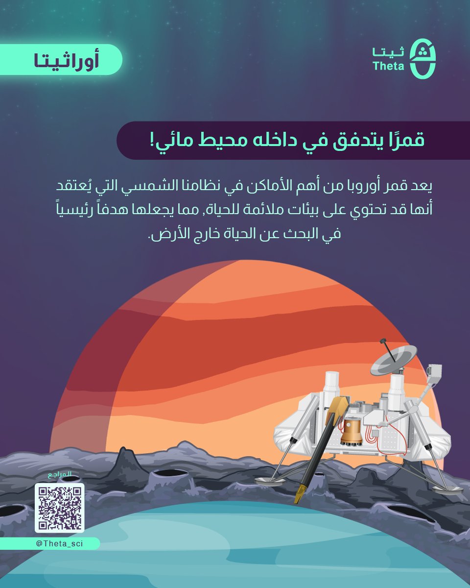 أوروبا هو أحد أقمار كوكب المشتري, ويتميز بقشرة جليدية يتراوح سمكها بين 15 و25 كيلومترًا. يُعتقد أن تحت هذه القشرة محيط من المياه السائلة يمتد إلى عمق يصل إلى 100 كيلومتر. تستند هذه الفرضية إلى قياسات للحقول المغناطيسية المستحثة التي جمعتها مركبة جاليليو في عام 2000, وقد أظهرت هذه