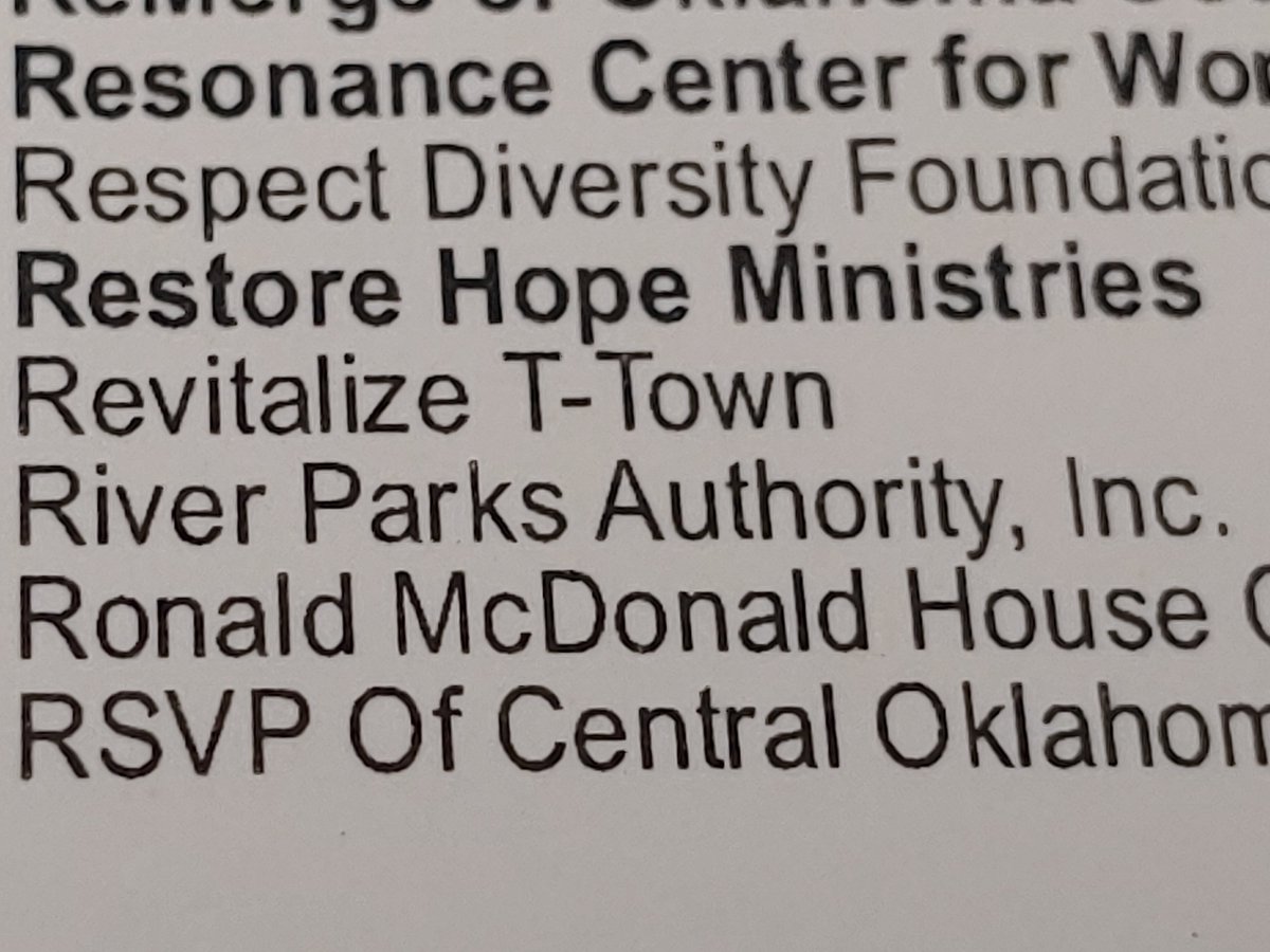 Last week we were honored by the Oklahoma Center for Nonprofits to be  named to the Potts Family Legacy Society for being members of The Center for 10 or more years!  Thank you to The Center for this recognition and congratulations to all the other honorees!
#Hope #LegacySociety