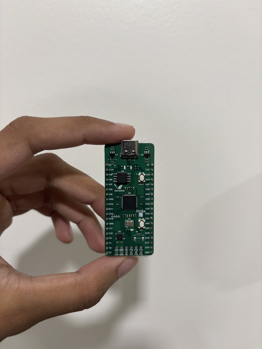 drillinnair's tweet photo. Just received early access to Shrike-Lite sent by @Vicharak_In to @circuitcentral5 

Can’t wait to start working on the planned projects. ₹349 FPGA is an absolute gamechanger. https://t.co/V9EWoFFXAq
