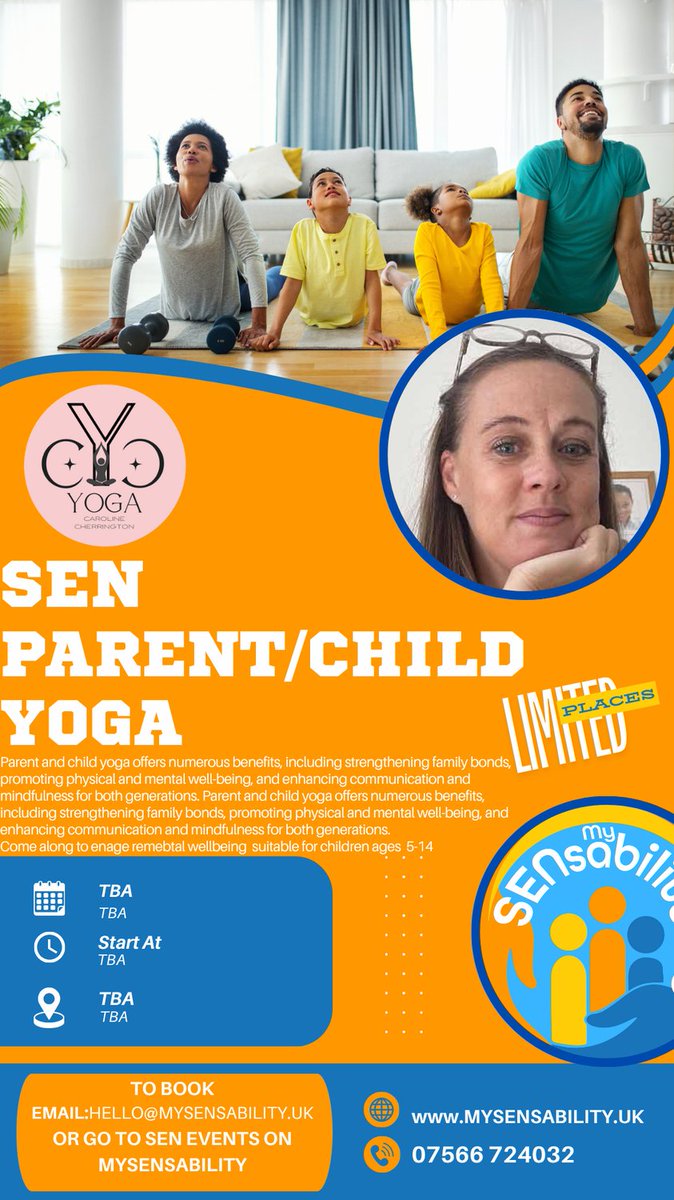 Sensability111's tweet photo. SEN Parent and child yoga fun ineractive and engaging limited places email hello@mysensability.uk to book https://t.co/nlVMnNot0q