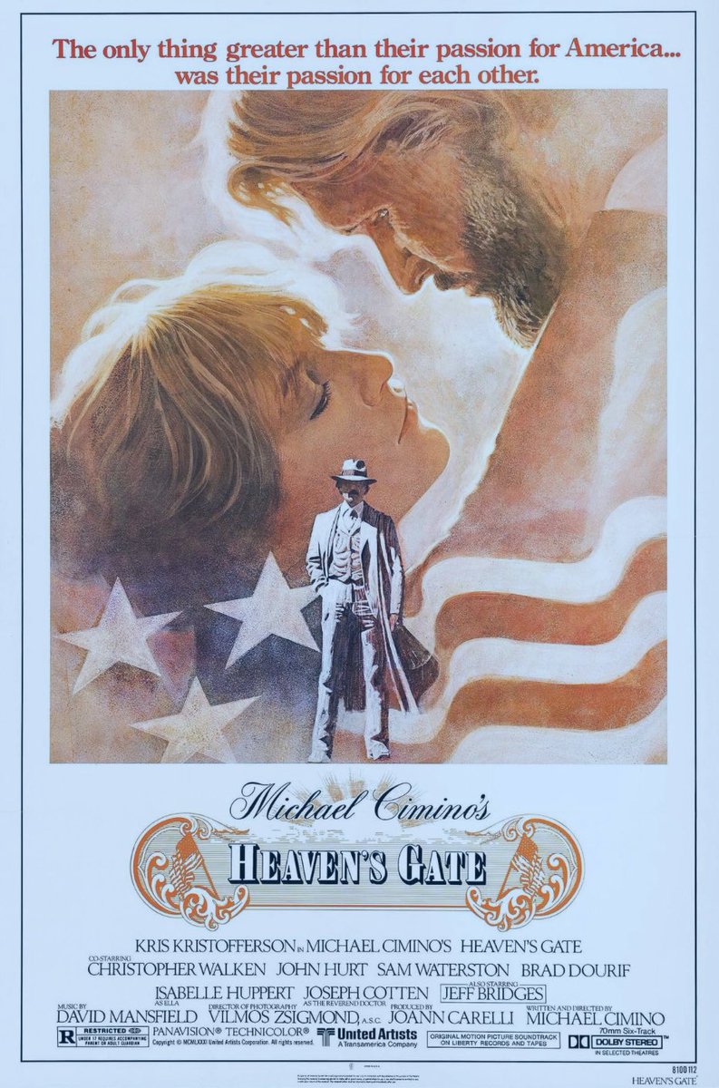 FPLCrateDigger's tweet image. Rewatched Heaven’s Gate. Still think it’s a bit of a mess but it actually stands up pretty well against a lot of stuff nowadays and the political message feels oddly even more topical with what’s happening in a number of US states right now