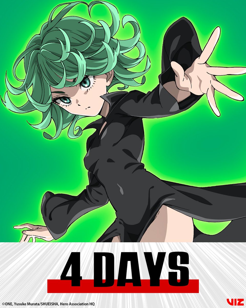 VIZMedia's tweet photo. Just 4 days until #onepunchman Season 3 https://t.co/Fym3PI2Qet
