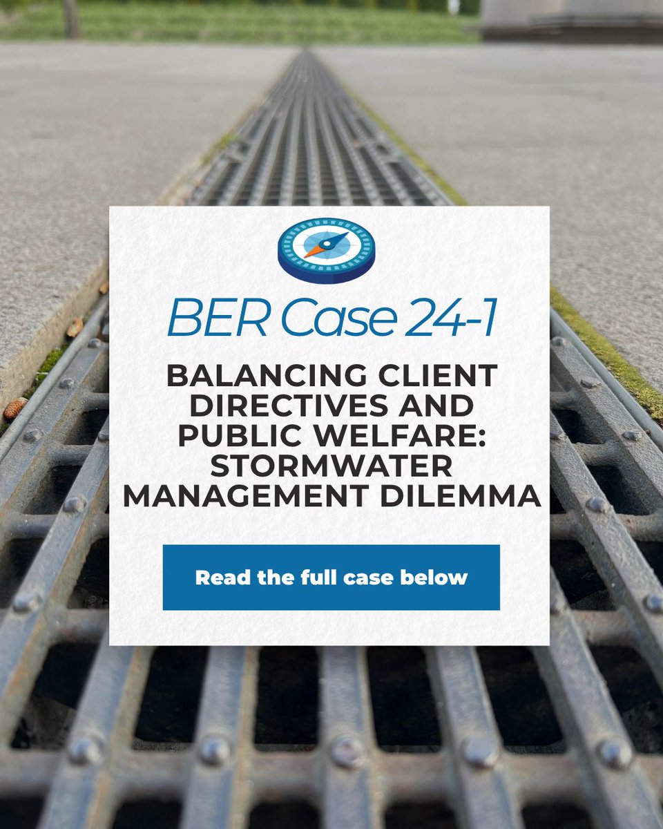 NSPE's tweet photo. 🌍 New Board of Ethical Review Cases Series

We’re kicking off a five-part series exploring real-world engineering ethical dilemmas. First up: Sustainable Development and Resilient Infrastructure.

Read the full case here: https://t.co/Ro3sJpx1IP

#BERCases #NSPE https://t.co/EWe8u5CycO