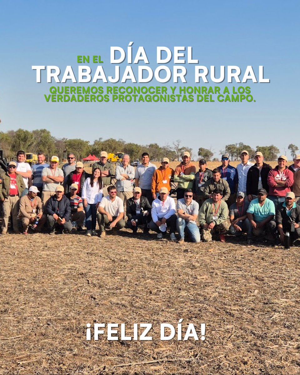 ¡Feliz día del trabajador rural!