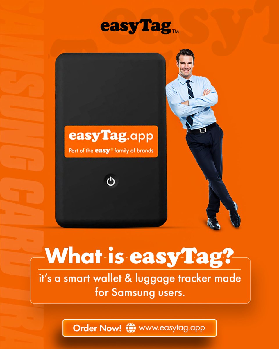 What is easyTag? 💛
It’s a smart wallet and luggage tracker made for Samsung users. Keep your essentials safe and always within reach.

✅ Instant Location – See exactly where your wallet or luggage is
✅ Movement Alerts – Get notified if your item moves unexpectedly
✅