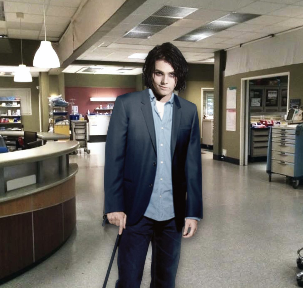 gorebugs's tweet photo. “gerard as dr house isn’t real and can’t hurt you”

gerard as dr house: https://t.co/vN9Zc5MiAj