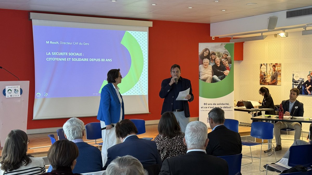 🌹 Ce matin à Auch, nous avons célébré les 80 ans de la Sécurité sociale. Une conquête sociale déterminante arrachée par et pour les travailleurs à la Libération.

👷‍♀️ La Sécurité sociale, c’est le fruit d'années de luttes ouvrières et syndicales. Elle protège chacune et chacun
