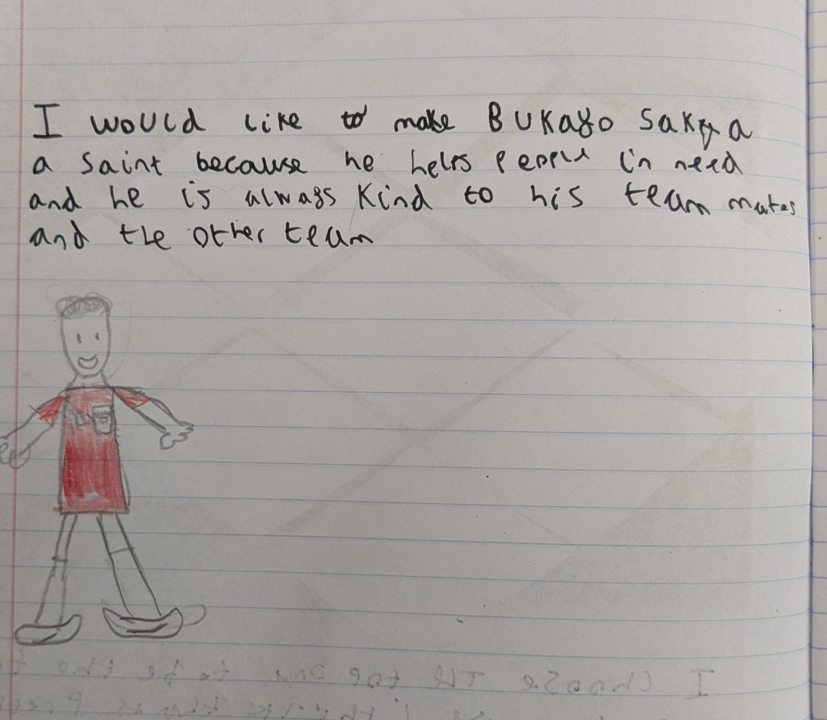 My lad is really leaning into Religious Studies. Parents evening went well! <a href="/BukayoSaka87/">Bukayo Saka</a> <a href="/Arsenal/">Arsenal</a>