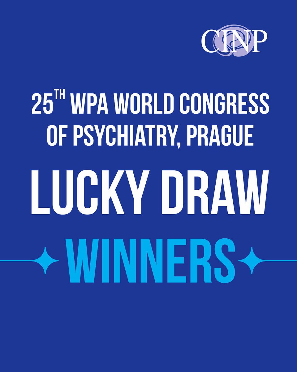 A big Thank you to all who stopped by our booth at the #wcp25 in Prague.
Winners of our lucky draw for free registration to #cinp2026 are:

🏆 Benjamin from Kenya
🏆 Stefanie from Romania
🏆 Iolanda from Portugal
🏆 Emilija from Latvia

Congratulations to all! 

#cinp