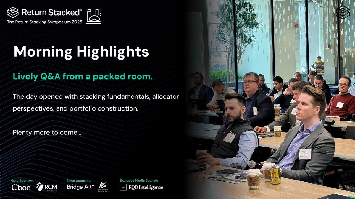 ☀️ A busy morning in Chicago, covering stacking fundamentals, allocator perspectives, and portfolio construction. The stage is set for a great afternoon. #GetStacked2025