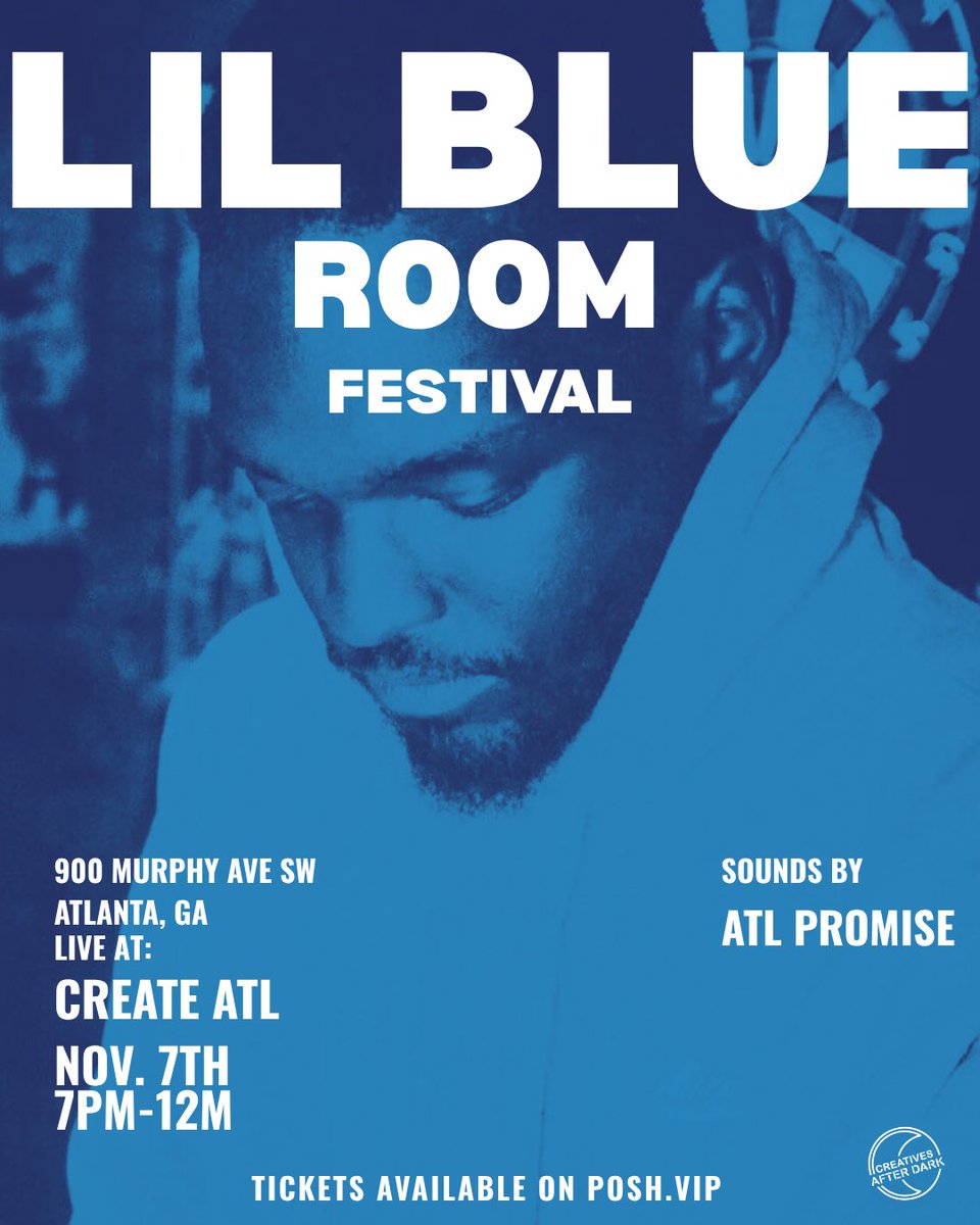 BigJocATL's tweet image. A Month Away! Blue Room Fest Year 3! 💙

November 7th • At Our New Production Office For @TBRStudiosATL 

Sounds By @ChasingCapital + @flockwav 

7PM-12AM • Performances By @_giogenesis @simayaheals @iamjadeforest @autyhours @shegogg + More! 

Tickets: posh.vip/e/blue-room-fe…