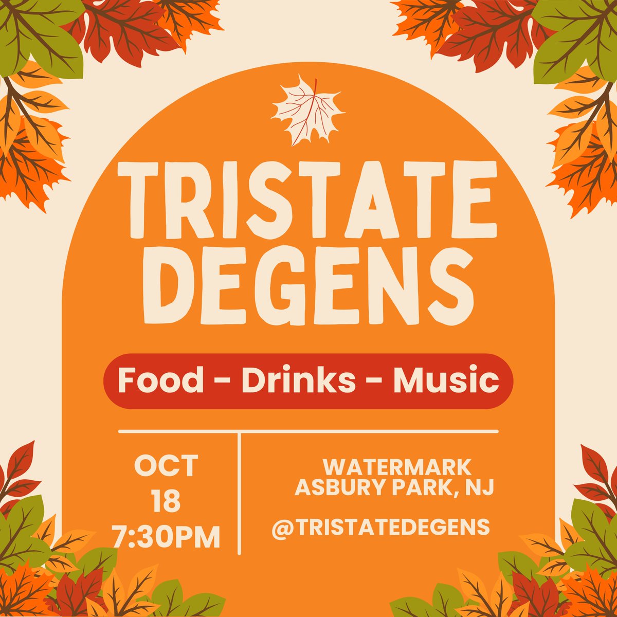 We're so back like we never left. 

📍Watermark - Asbury Park
🗓️ 10/18 @ 7:30pm

RSVP below. See you there? 👇