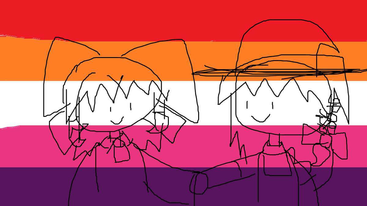 R3almucopter's tweet photo. quick reimari doodle in MS Paint for lesbian day because im too busy drawing other stuff rn to properly draw a proper reimari

Happy Lesbians Day y'all!!!! 🎉 https://t.co/GDmvhY0EUP