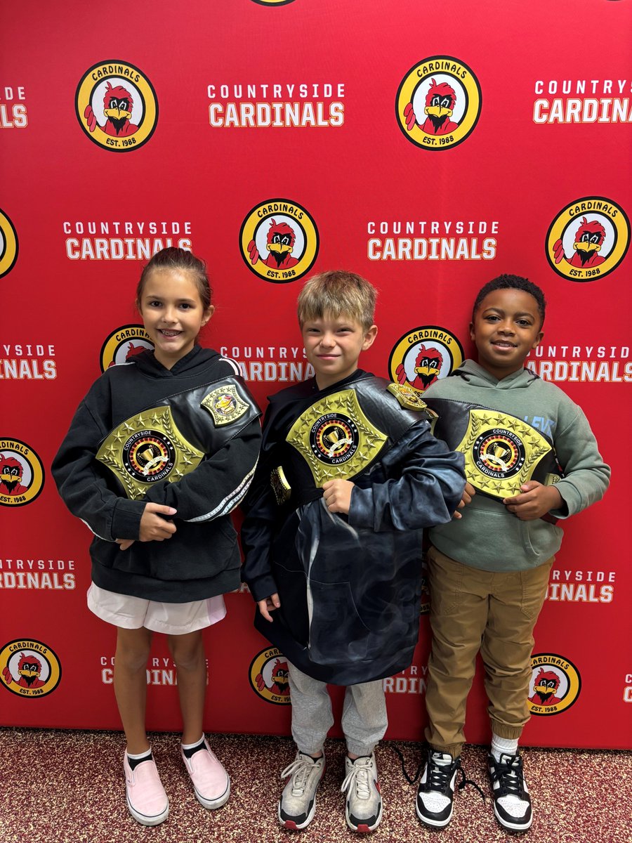 CS_Cardinal's tweet image. It&apos;s a Wonderful Wednesday at Countryside with these 3 CHAMPIONS!